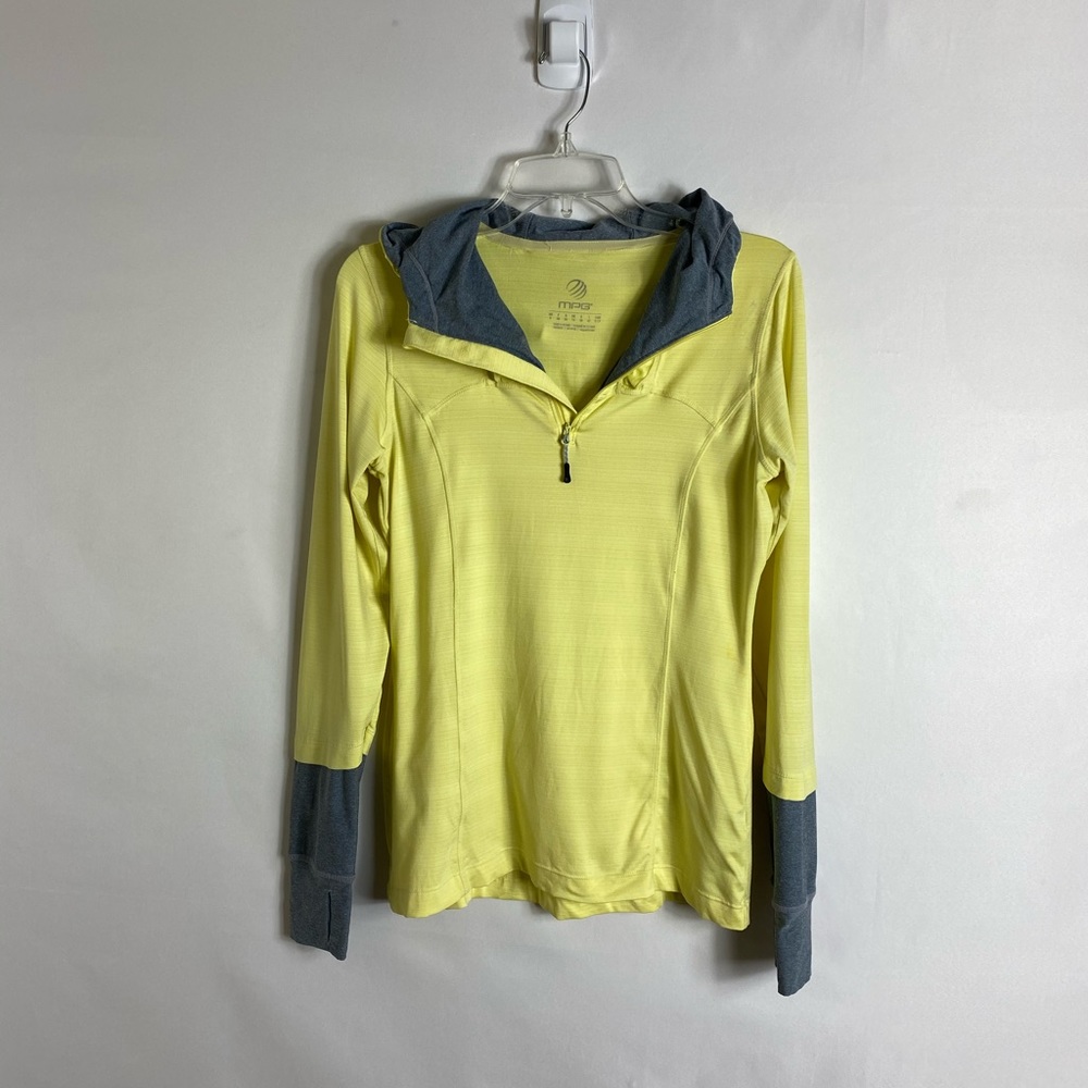 MPG hoodie workout top